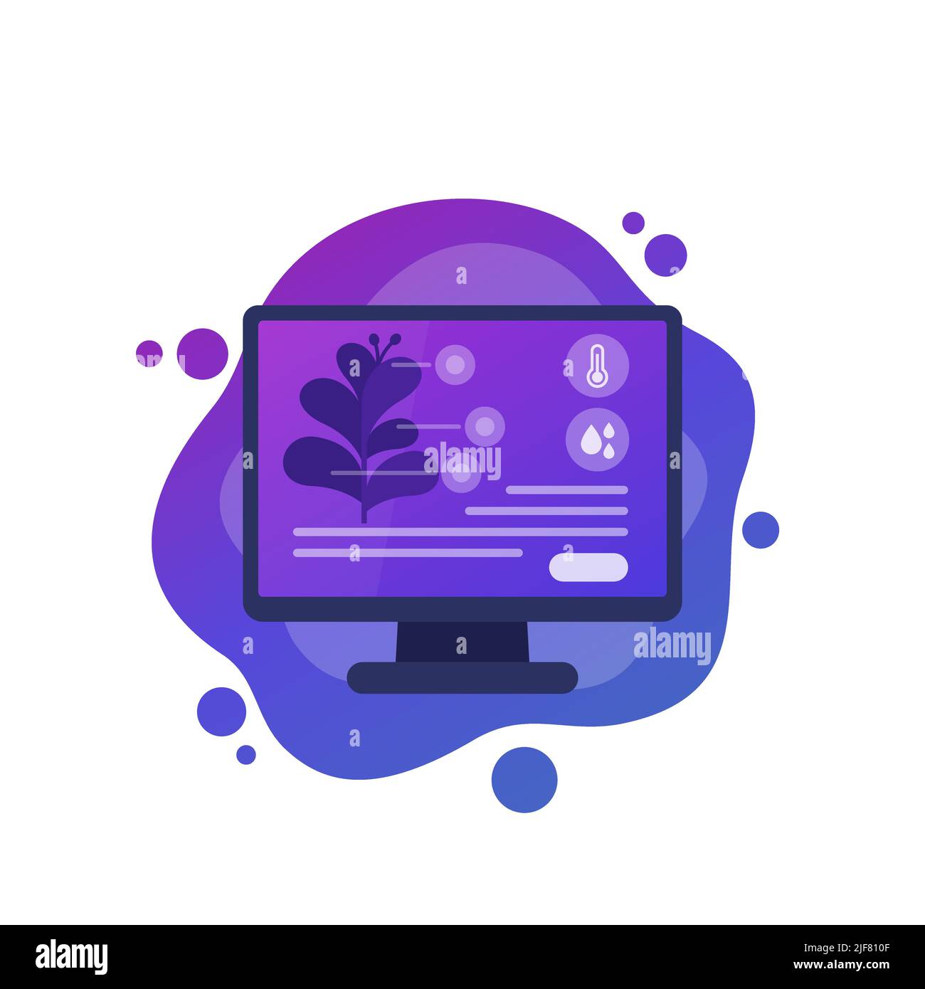 Agriculture intelligente et agriculture, icône vecteur Illustration de Vecteur