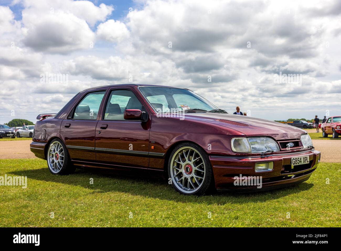 1990 Ford Sierra Sapphire RS cosworth ‘G854 XPL’ exposé au Bicester Scramble le 19th juin 2022 Banque D'Images