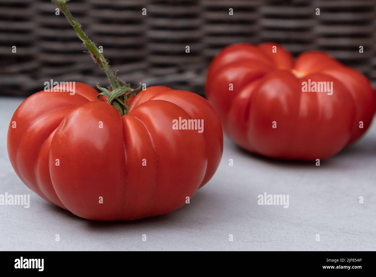 Tomate Oxheart, tomate de type beefsteak Banque D'Images