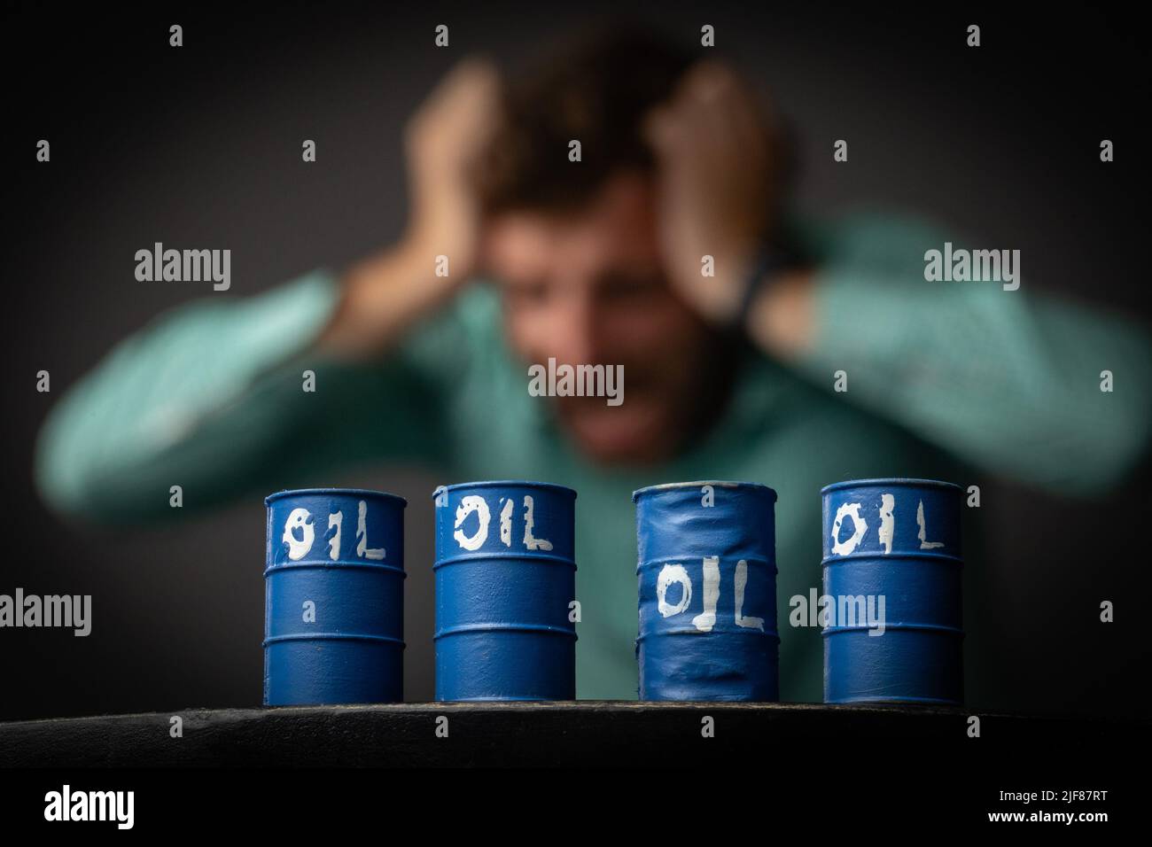 Zagreb, Croatie. 30th juin 2022. La photo prise sur 30 juin 2022 à Zagreb, en Croatie, montre une illustration de la dépendance de l'Europe à l'égard du pétrole et du gaz russes. Photo: Davor Puklavec/PIXSELL Credit: Pixsell photo & Video Agency/Alay Live News Banque D'Images