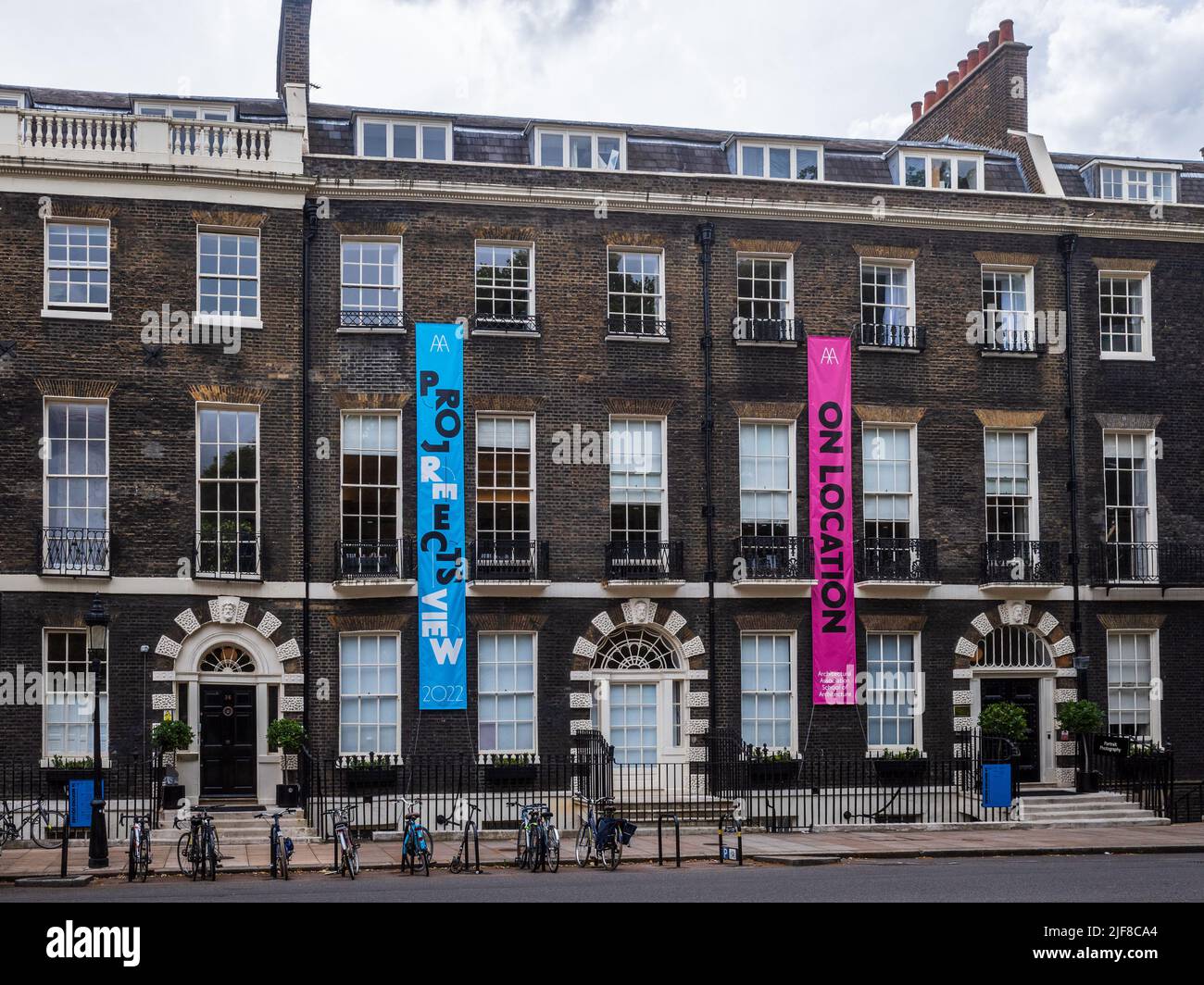 The architectural Association School of Architecture Bedford Square Bloomsbury London - AA est la plus ancienne école indépendante d'architecture du Royaume-Uni. Banque D'Images