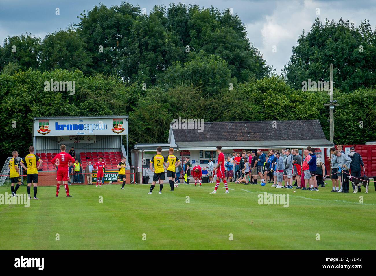 Chirk, pays de Galles 01 août 2021. Ardal North East League match entre Chirk AAA et Dolgellau Athletic. Banque D'Images