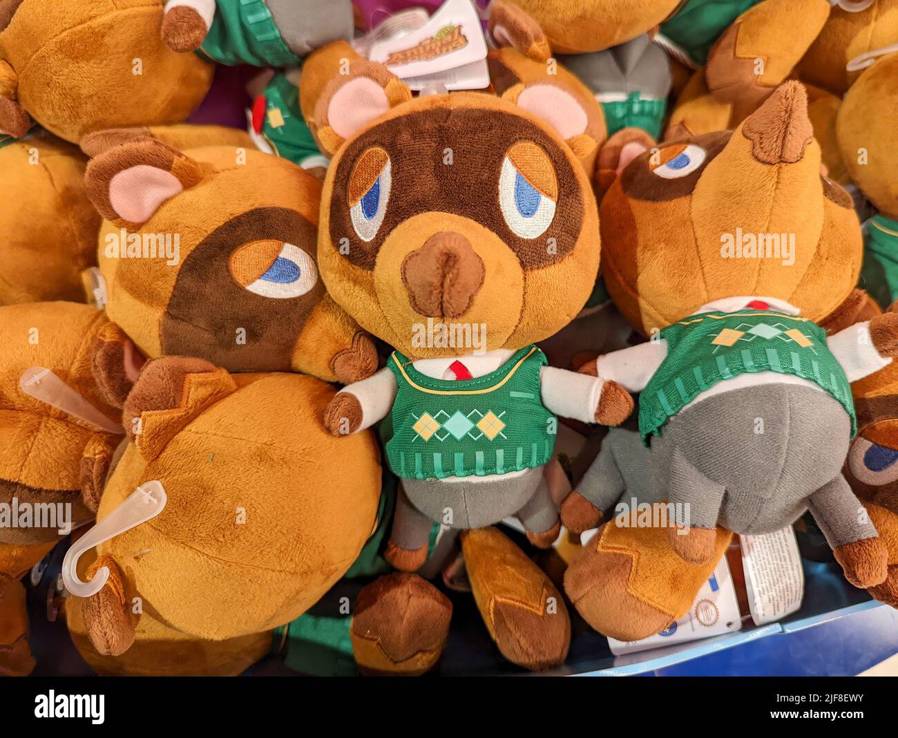 CHESTER, ROYAUME-UNI, 22nd MAI 2022 : jouet en peluche Tom NOOK de Animal Crossing Banque D'Images