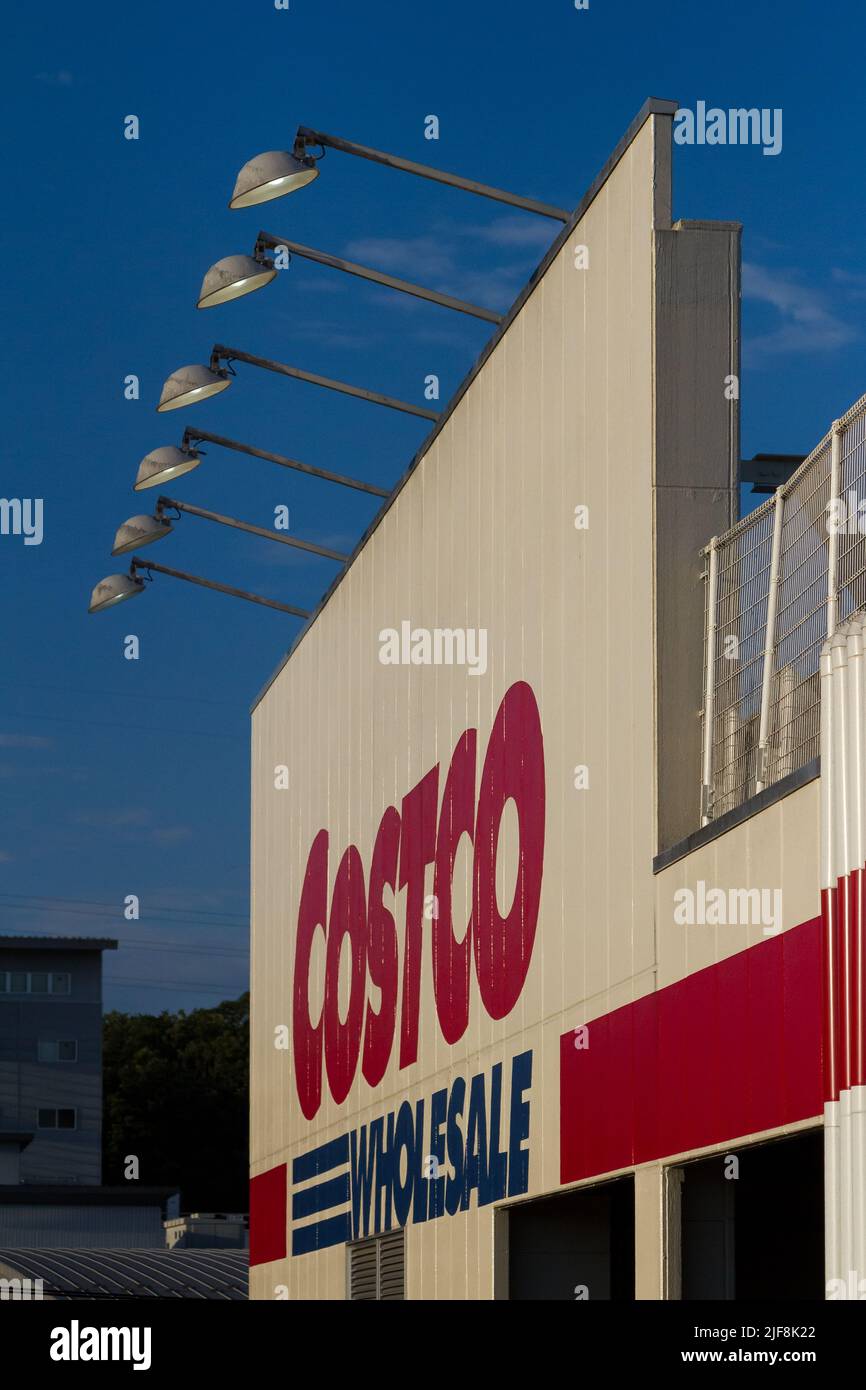Un magasin de vente en gros Costco à Machida, Tokyo, Japon. Banque D'Images
