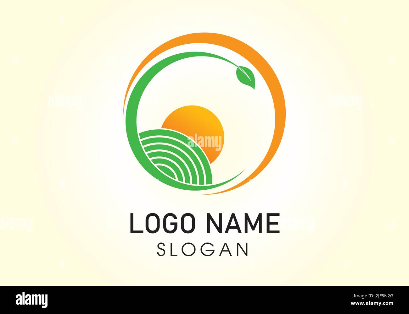 Modèle de conception Vector avec logo nature Sun et icône Sun. Vector Illustrator EPS.10 Illustration de Vecteur