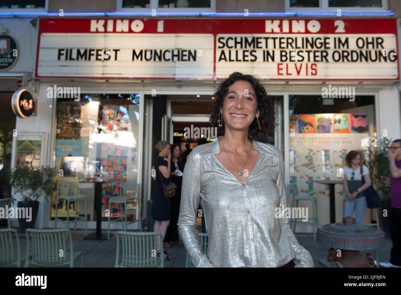 Directrice Emily Atef vue avant la projection de son film MEHR DENN je beim 39. Filmfest München im RIO Kino am 25,6. 2022 Banque D'Images