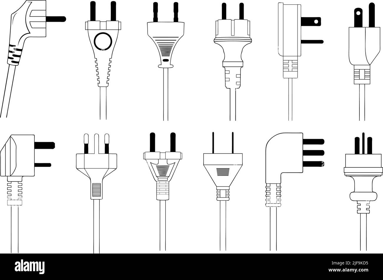 Collection de différentes fiches isolées sur blanc Illustration de Vecteur