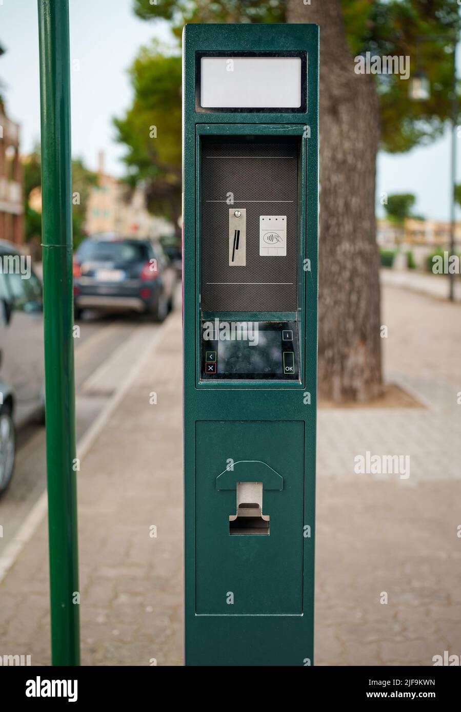 Parking dans la rue. Banque D'Images