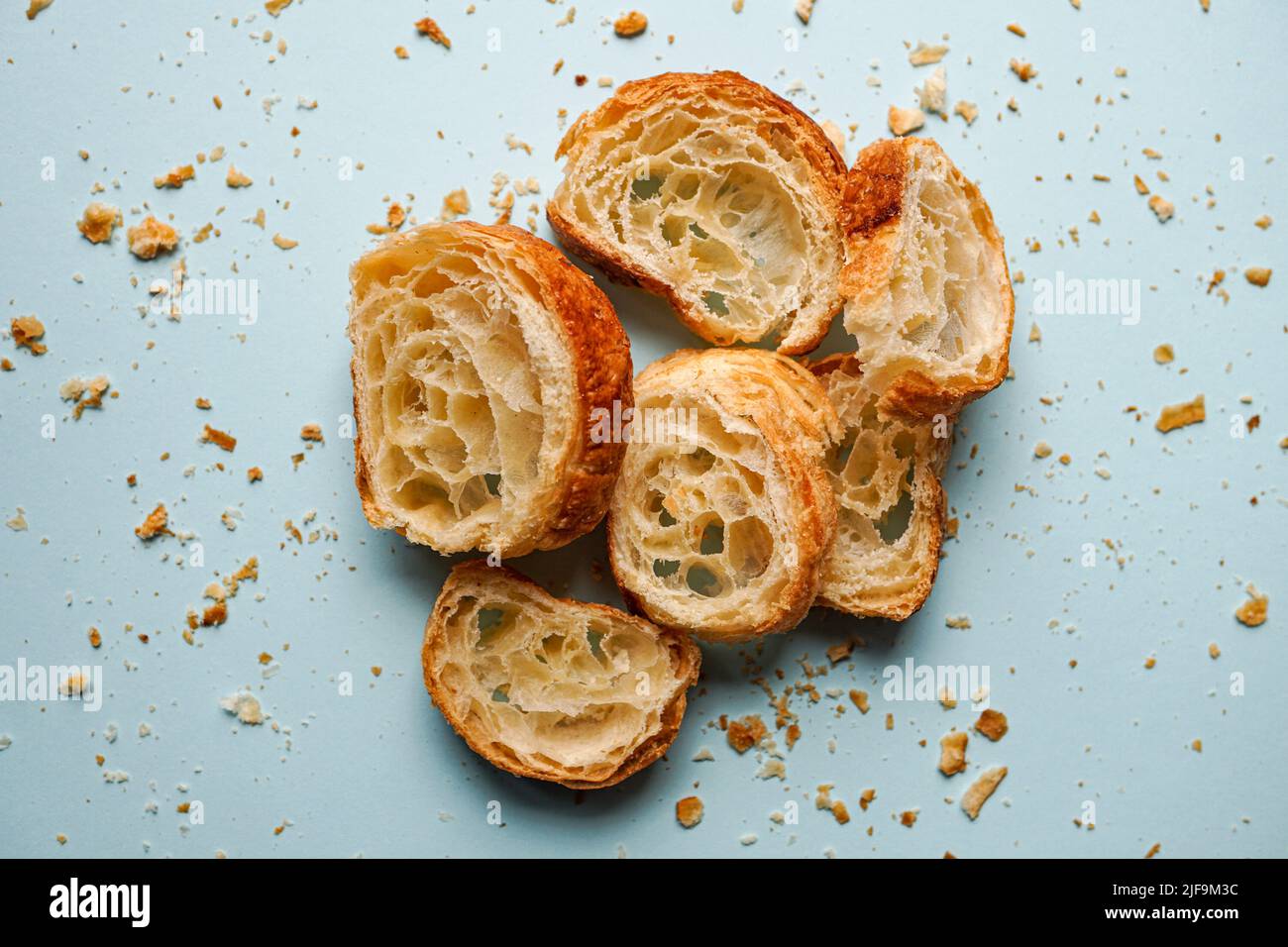 croissant savoureux pour le petit déjeuner, cuisine française Banque D'Images