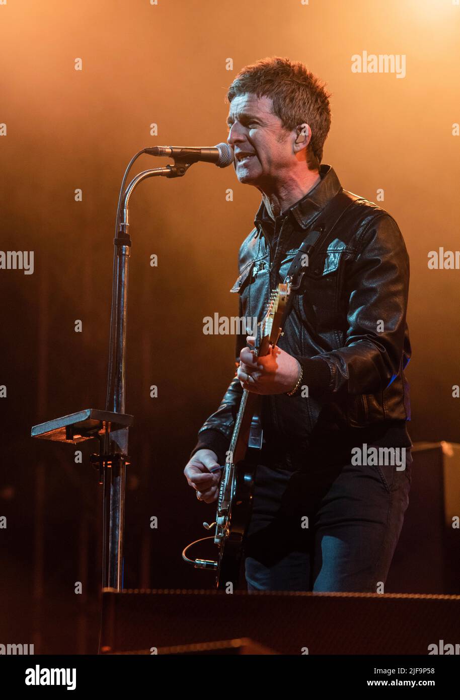 Newcastle. 9th juin 2022. Noel Gallagher's High Flying Birds Headline Rock N Roll Circus Banque D'Images