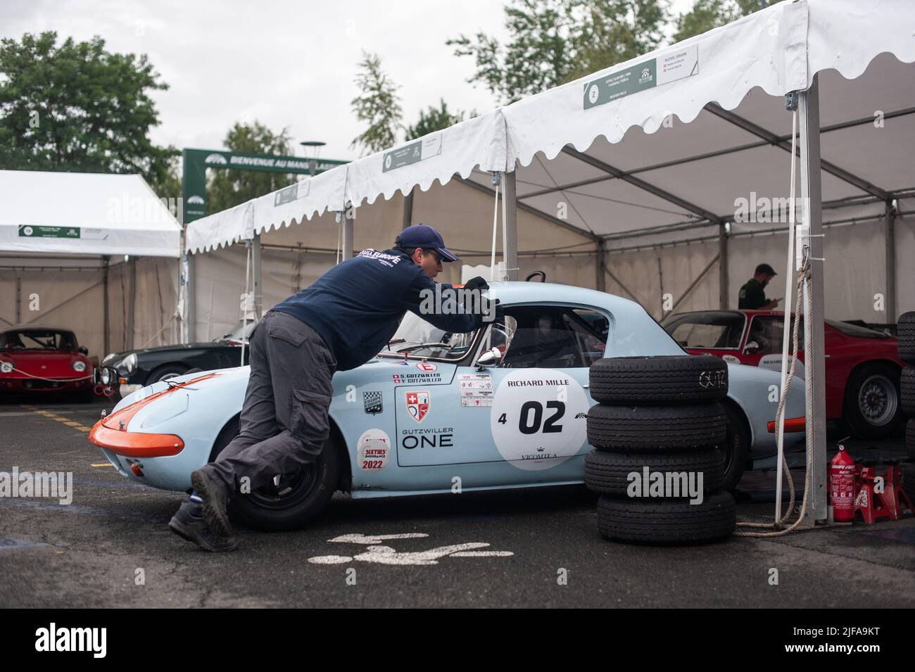 02 GUTZWILLER / GUTZWILLER (CH), Lotus Elan 26R / 1964 pendant le Mans Classique 2022 de 30 juin à 3 juillet 2022 sur le circuit des 24 heures du Mans, au Mans, France - photo Joris Clerc / DPPI Banque D'Images