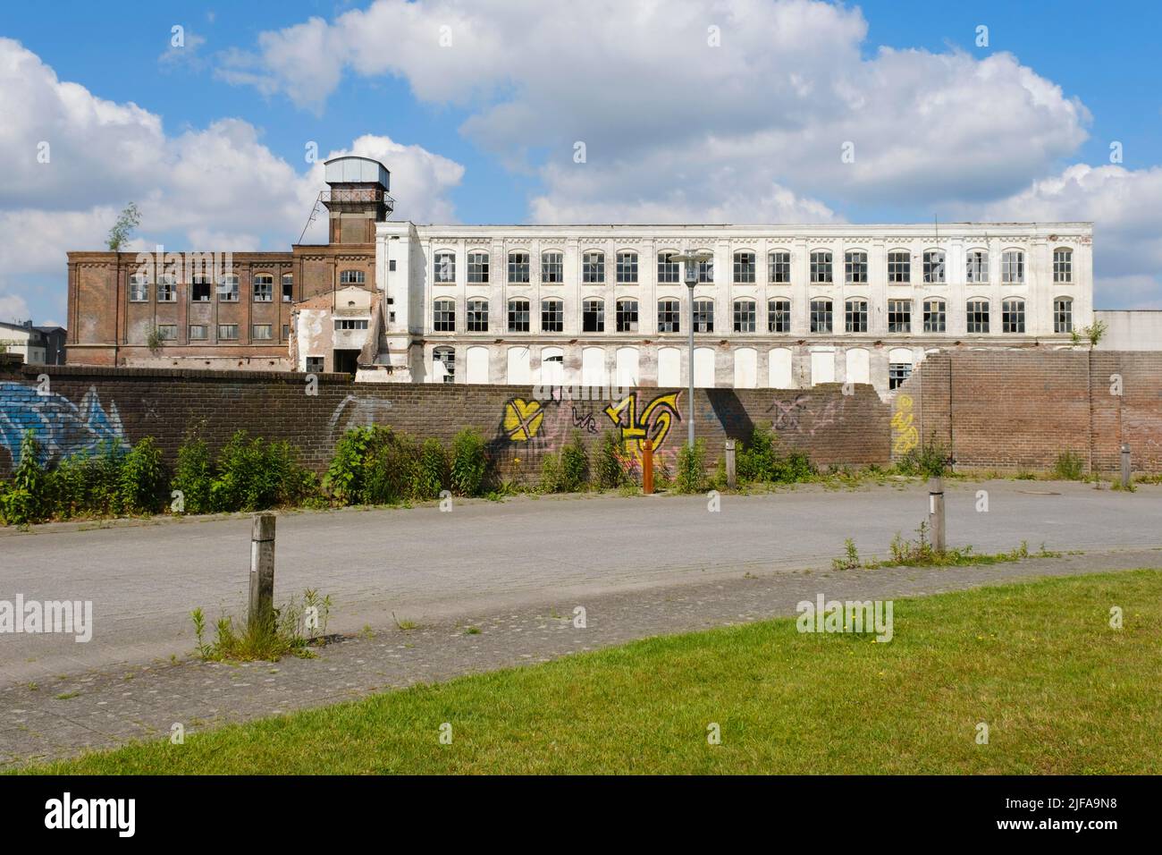 Ruine industrielle, Gronau, pays de l'est, Westphalie, Rhénanie-du-Nord-Westphalie, Allemagne Banque D'Images