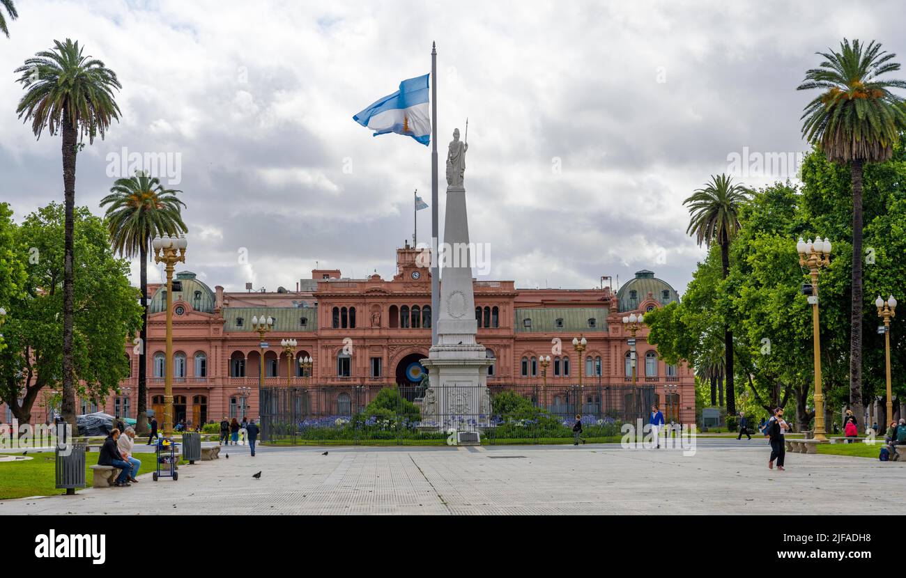Place Mayo, Buenos Aires, Argentine Banque D'Images
