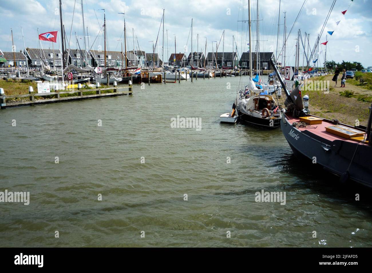 Volendam, ville hollandaise sur le lac Markermeer, au nord-est d'Amsterdam, pays-Bas Banque D'Images