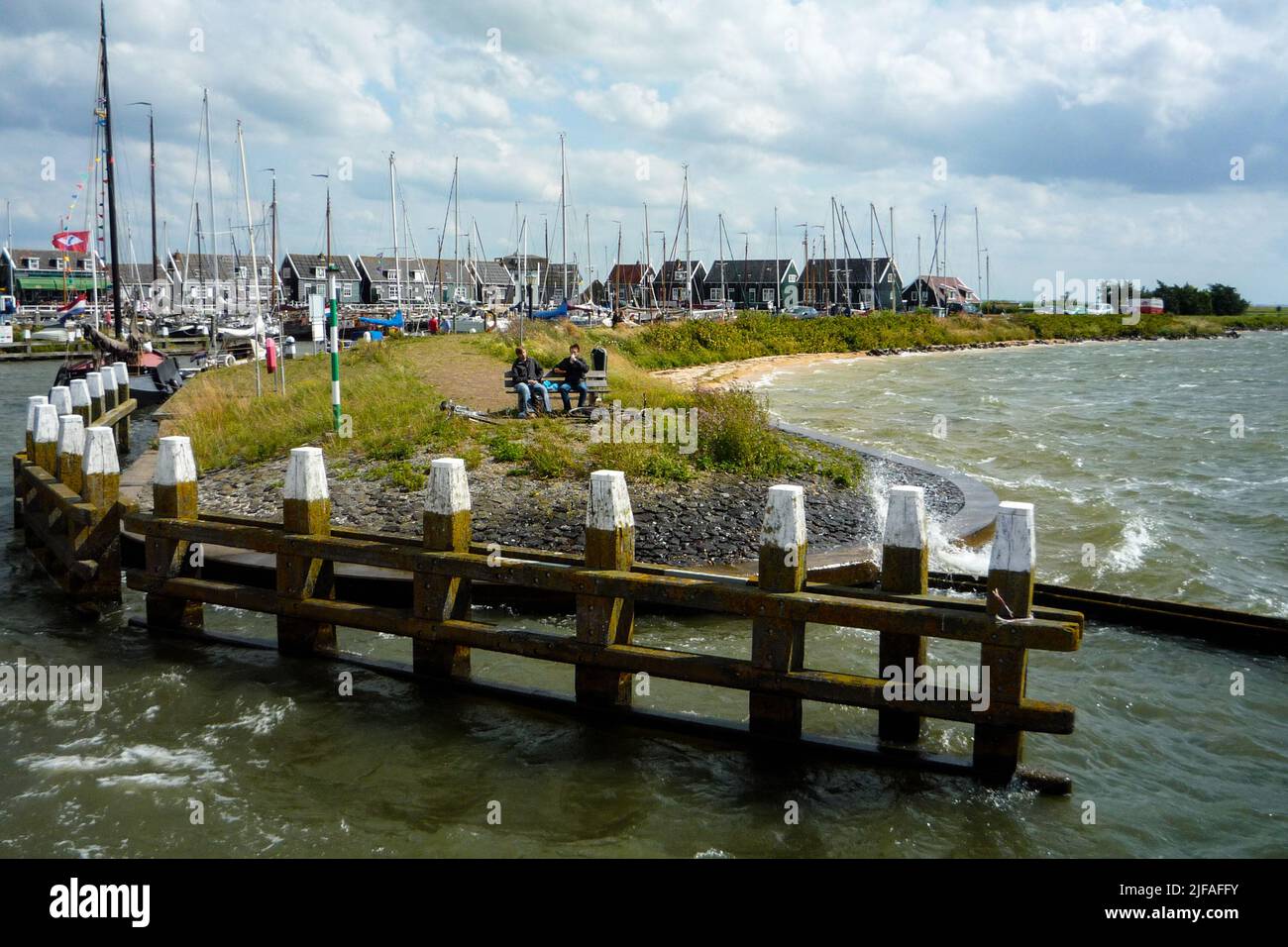 Volendam, ville hollandaise sur le lac Markermeer, au nord-est d'Amsterdam, pays-Bas Banque D'Images