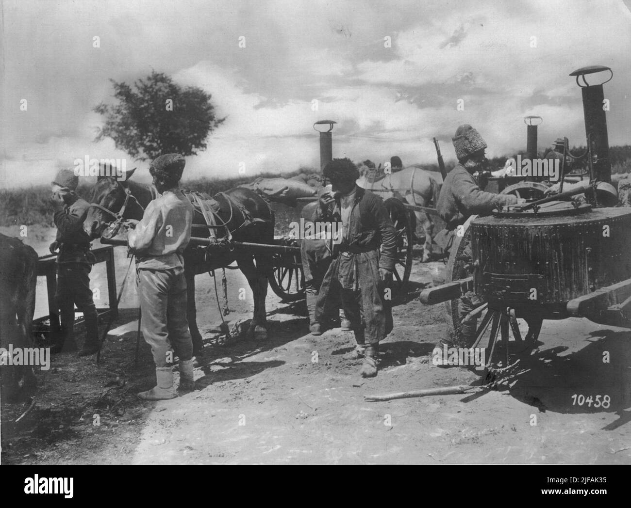 Première Guerre mondiale: Tiflis dans le Caucase: Cuisine de campagne de Grusinian. Première Guerre mondiale: Tiflis dans le Caucase: Cuisine de campagne de Grusinian. Banque D'Images