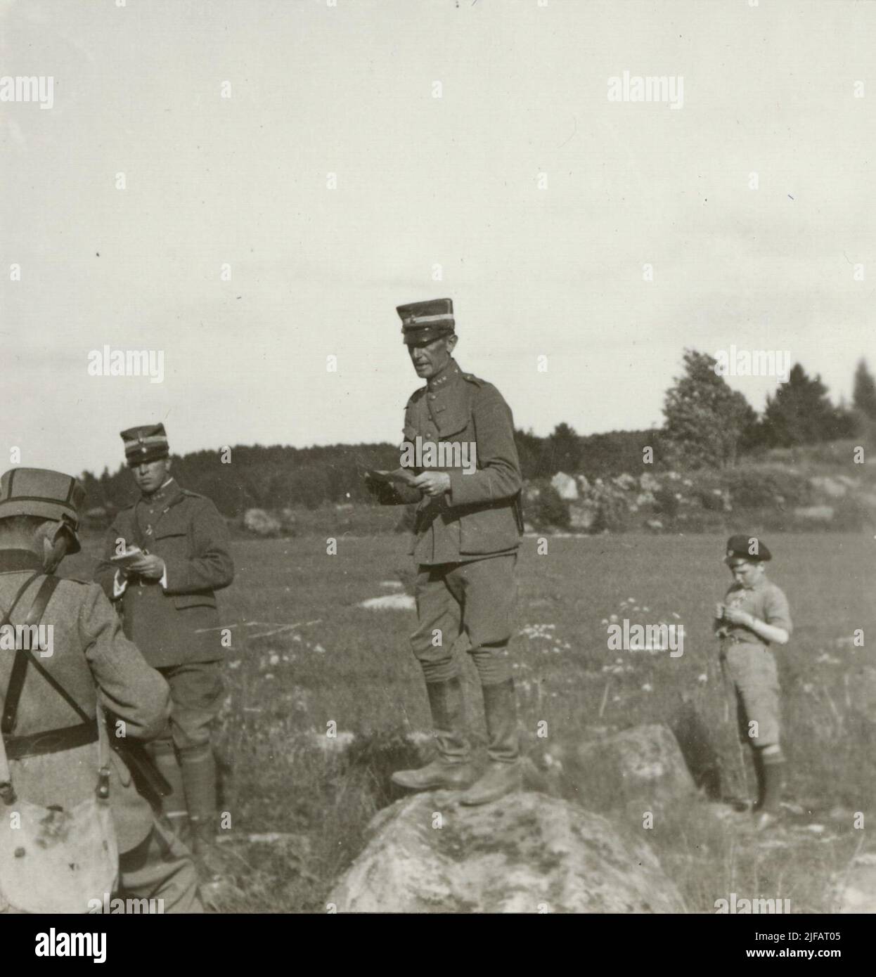 Camp de Landstormen à Strängnäs 12-21,6.1931. Banque D'Images