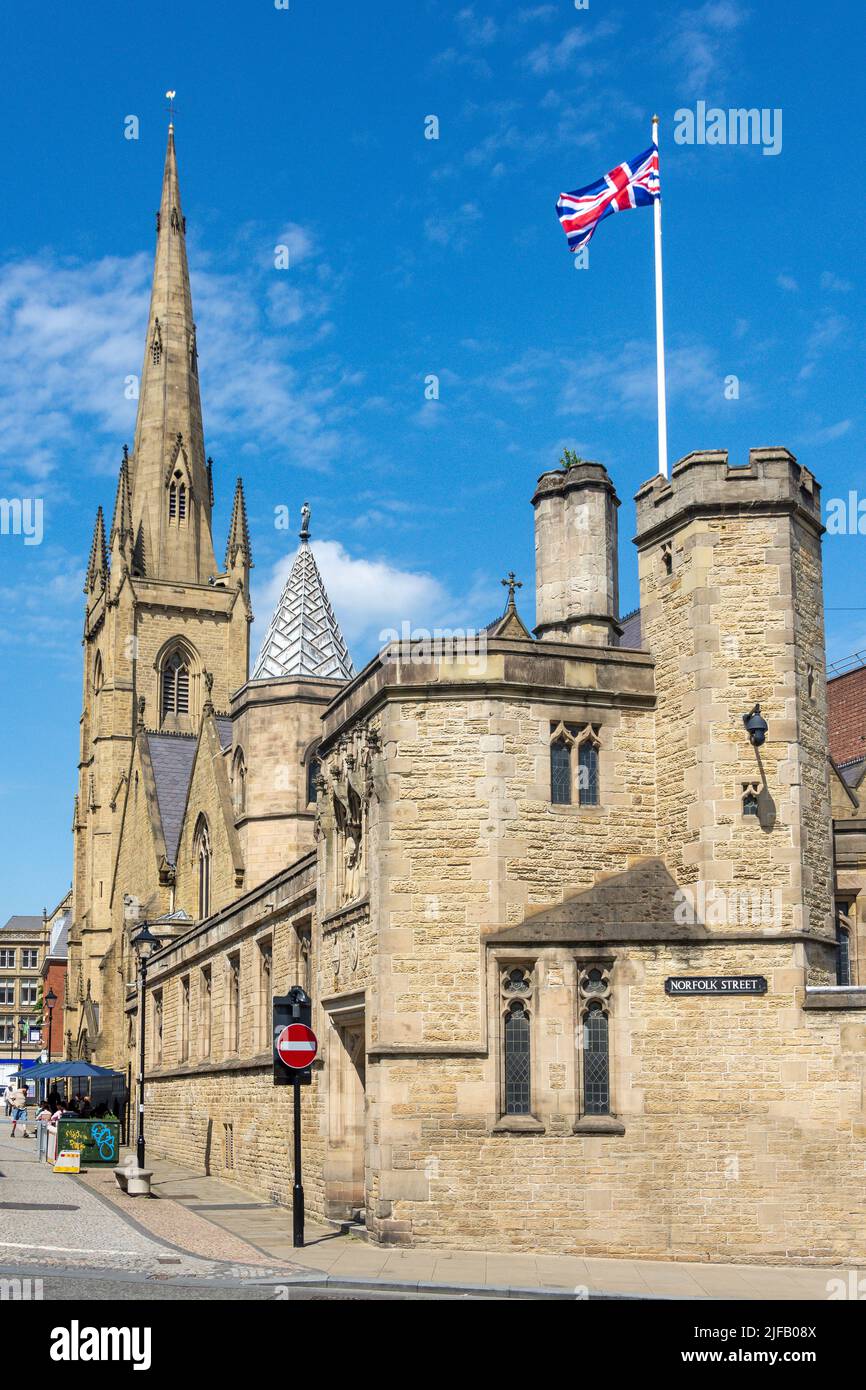 Cathédrale de St Marie, Norfolk Street, Sheffield, South Yorkshire, Angleterre, Royaume-Uni Banque D'Images