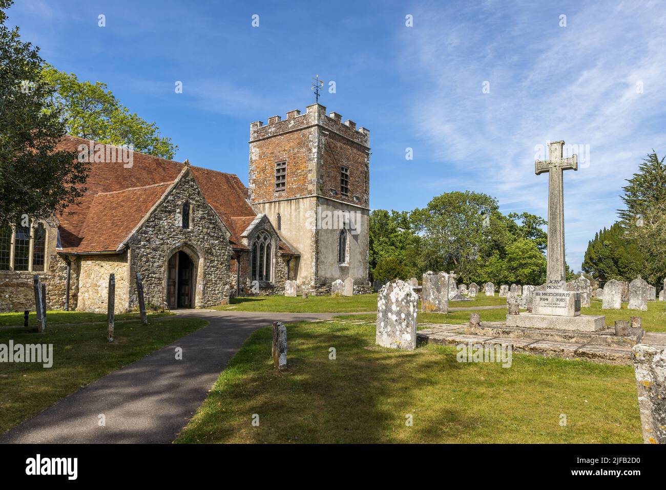 Église Saint-Jean-Baptiste, Boldre, New Forest, Lymington Hampshire, Angleterre Banque D'Images