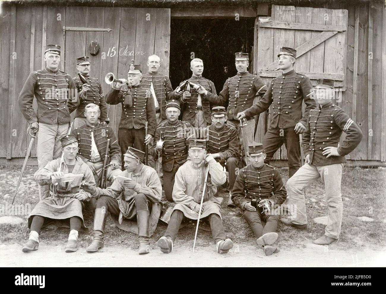 Mémoire de Bonarp. Skåne Husar Regiment K 5. Banque D'Images