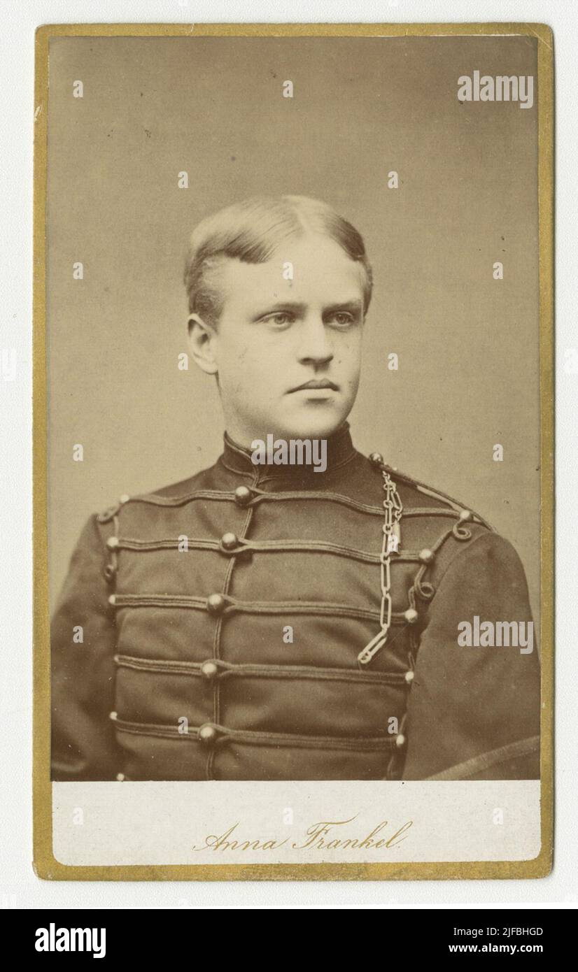 Portrait de Carl Gustaf Liedberg, bénévole au Skåne Husar Regiment K 5. Banque D'Images