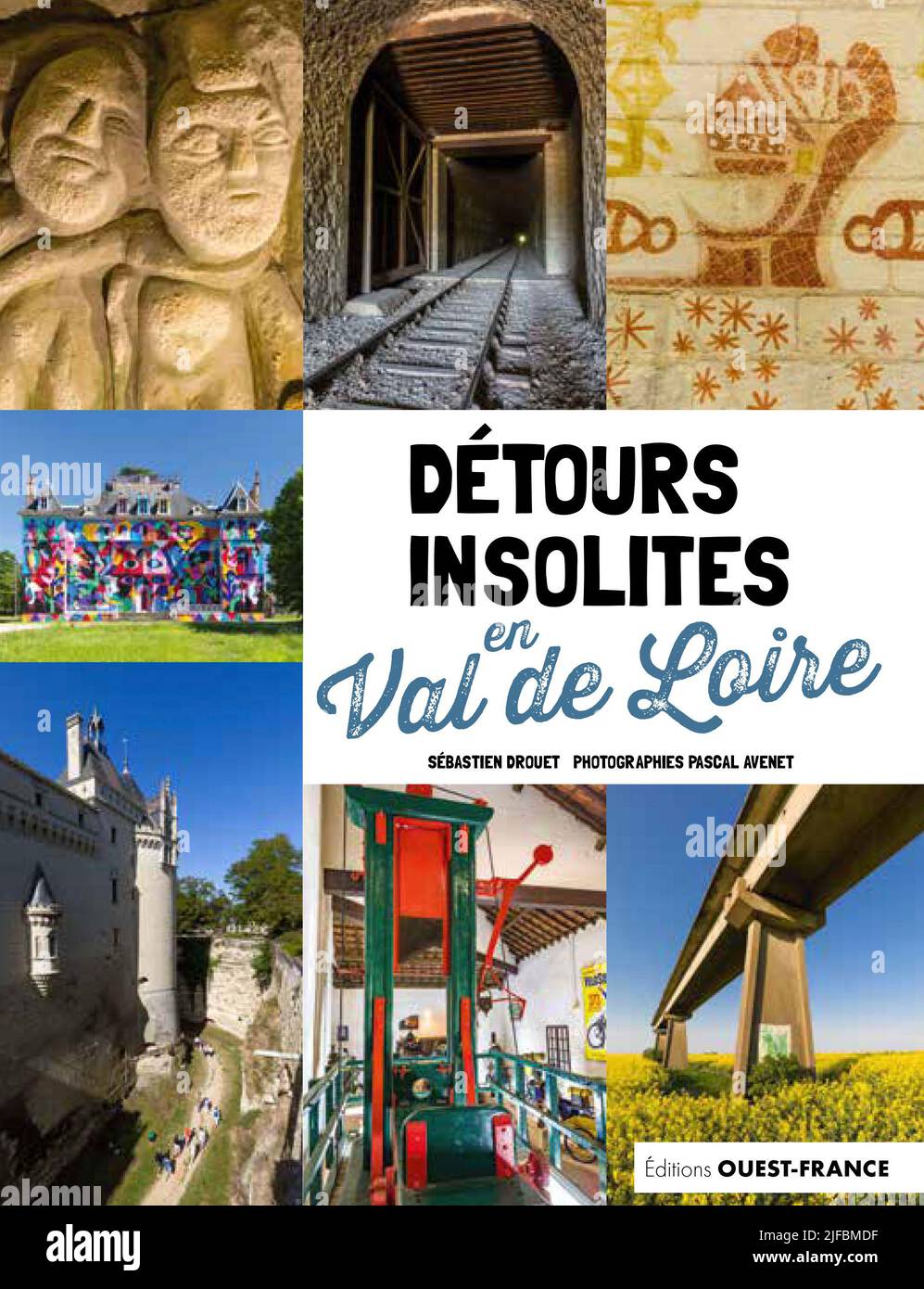 Couverture de livre Detours insolites en Val de Loire Banque D'Images