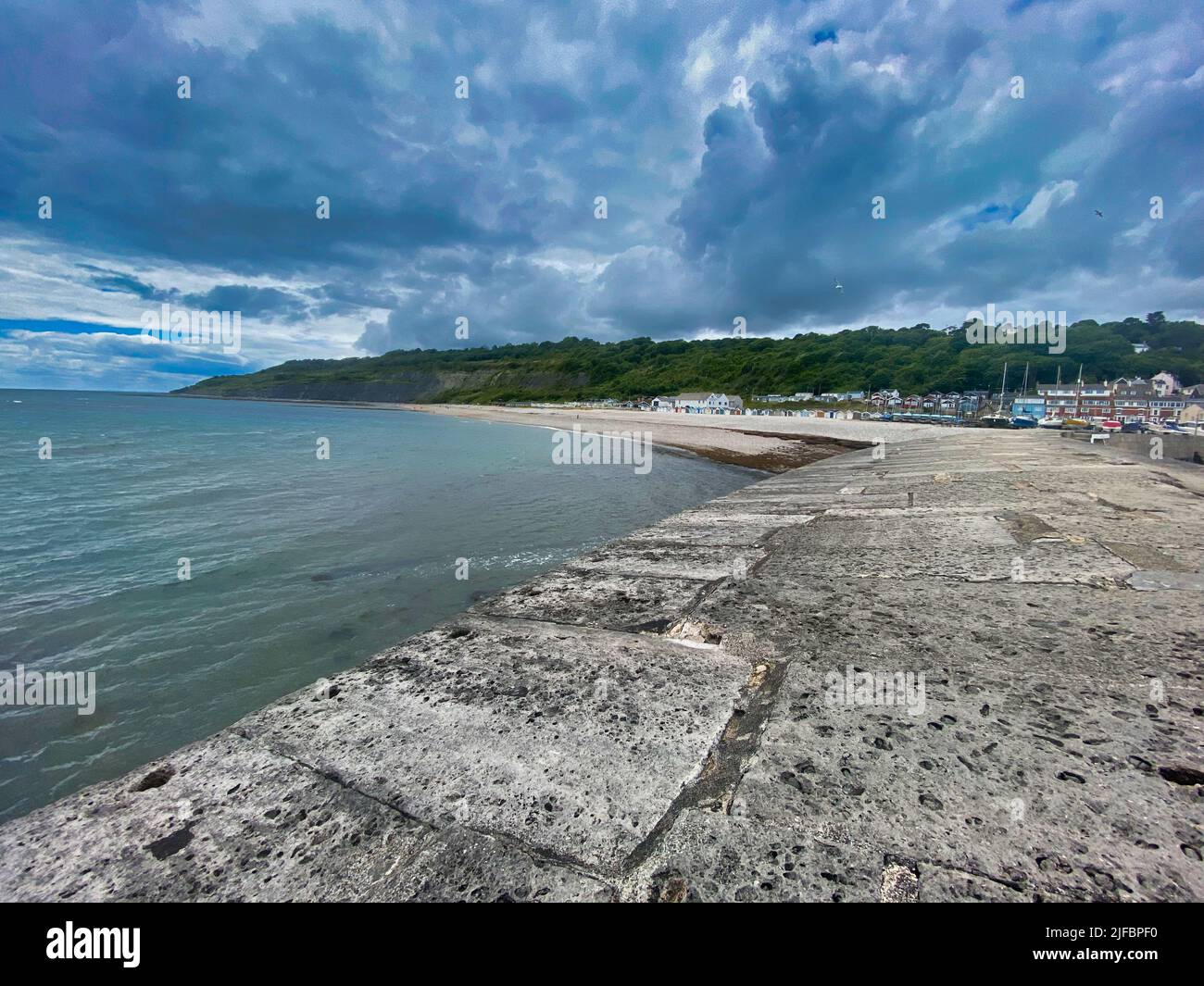 Lyme Regis front de mer dans l'ouest du Dorset Banque D'Images