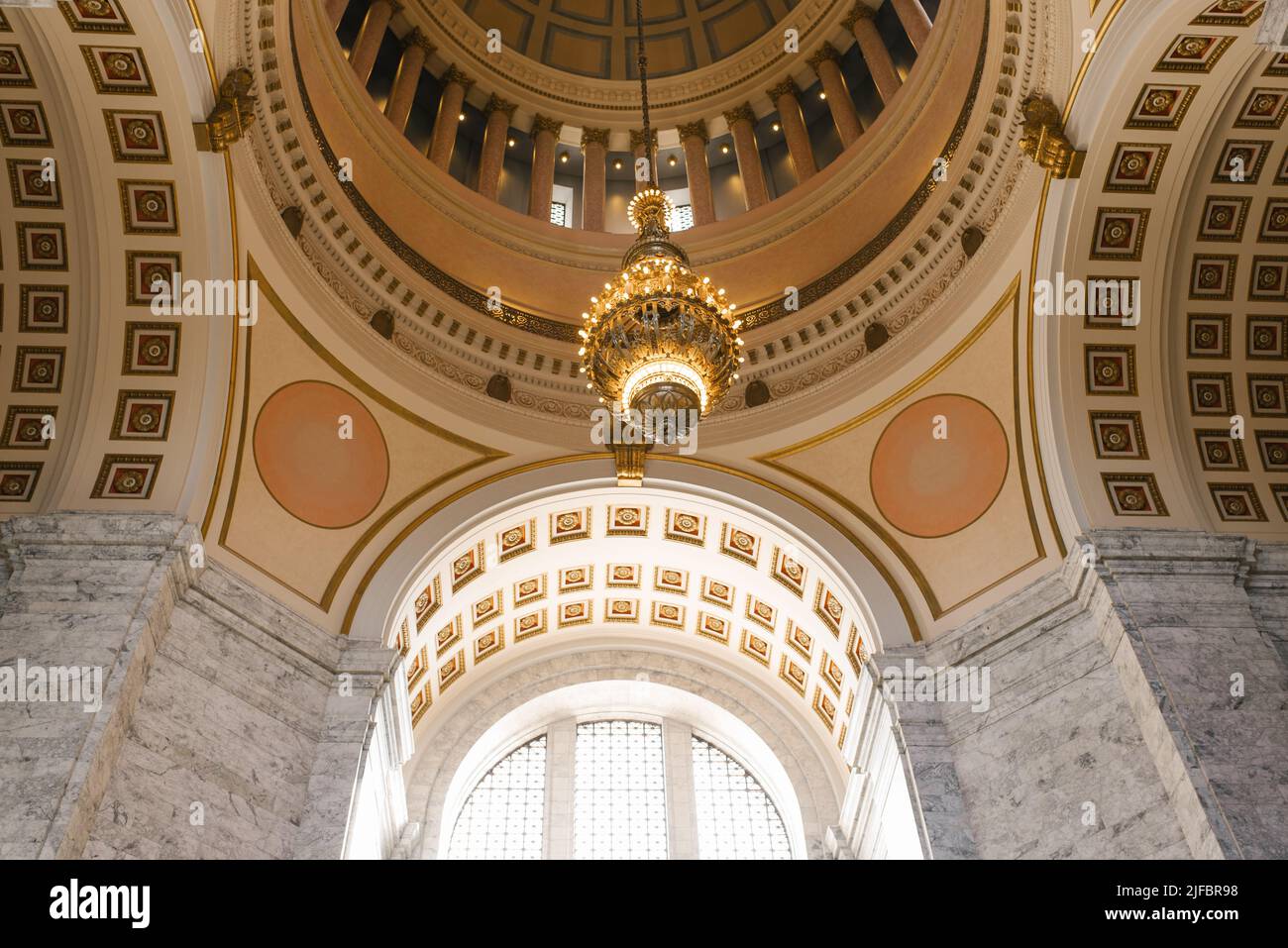 Olympia, Washington, États-Unis. Mars 2019. Intérieur du Capitol Hall Banque D'Images