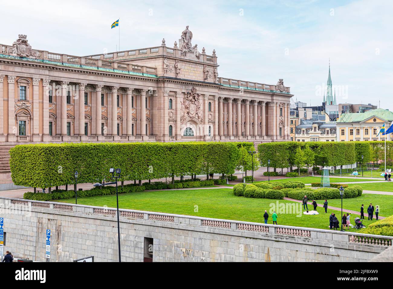 Le Palais Royal (Kungliga Slottet) à Stockholm, Suède Banque D'Images