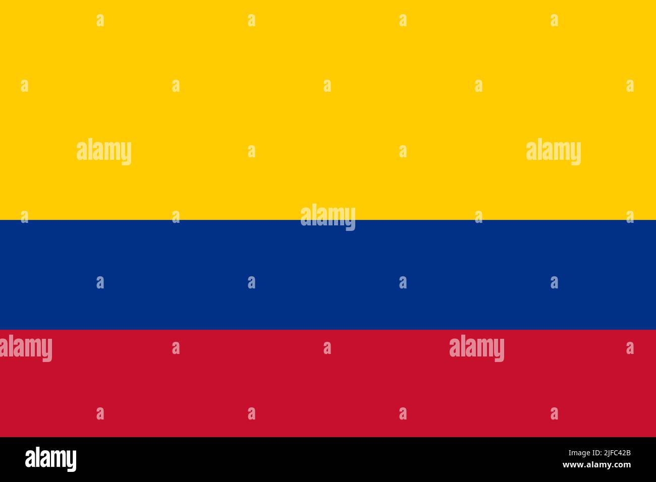 Drapeau à rayures de couleur de la Colombie en 3 Banque D'Images
