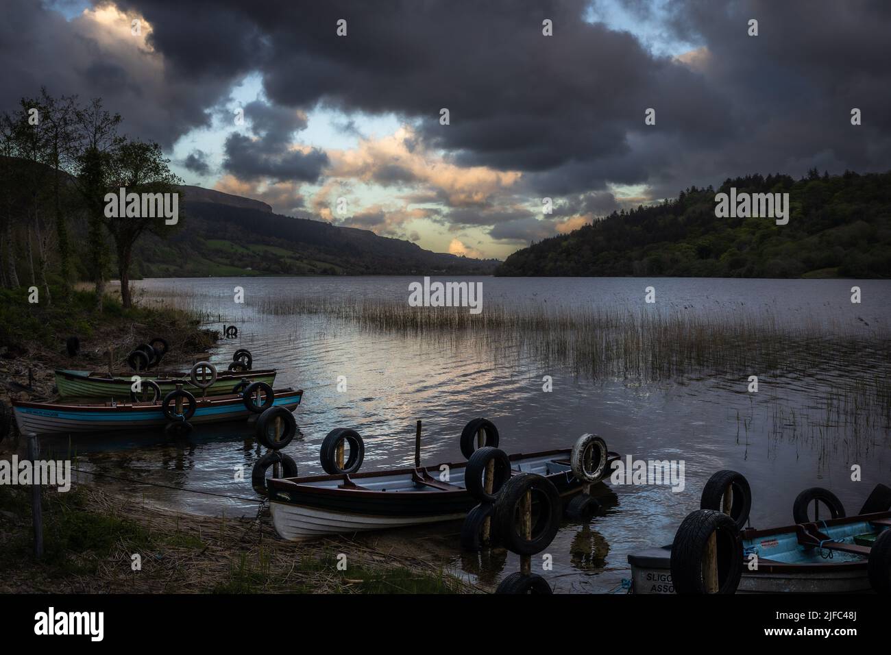 Glencar Lough, Irlande Banque D'Images