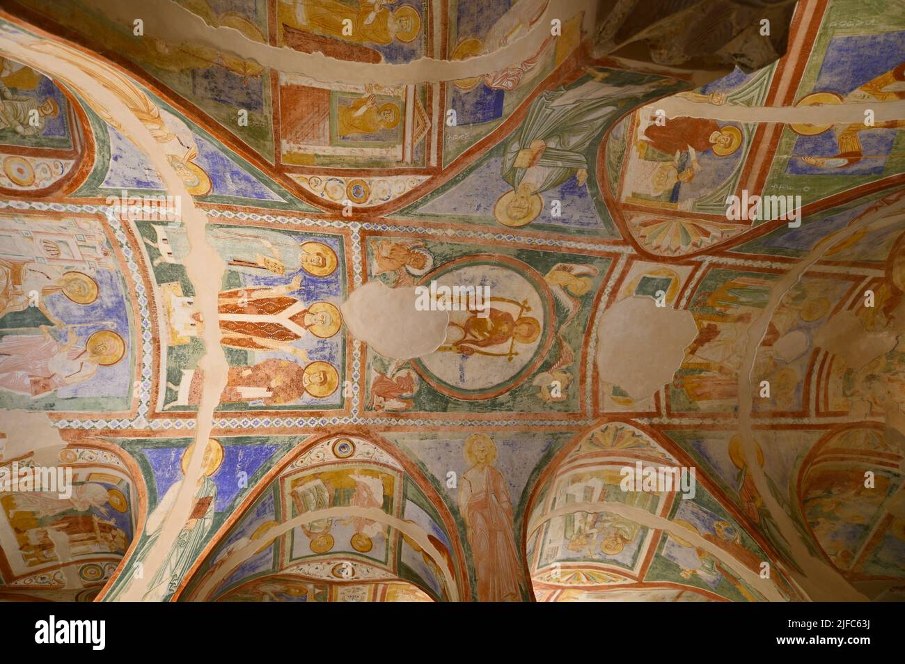 Aquileia, Italie. 19 juin 2022. Vue intérieure sur la basilique d'Aquileia. Crypte des fresques Banque D'Images