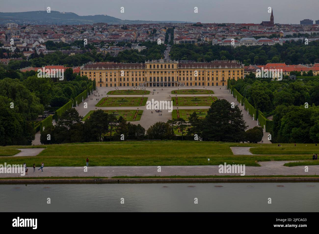 Le palais de Schönbrunn était la principale résidence d'été des dirigeants des Habsbourg, situé à Hietzing, Vienne Banque D'Images