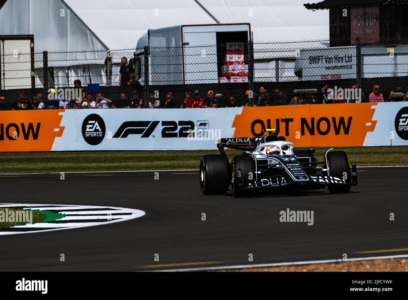 SILVERSTONE, Angleterre, 01.JUILLET 2022;#22, Yuki TSUNODA, JAP, Team Scuderia Alpha Tauri, AT02, HONDA, moteur RA620 Formule 1, GRAND Prix BRITANNIQUE F1 on Banque D'Images