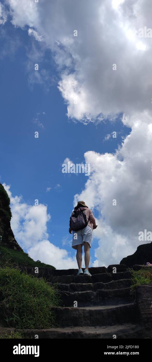 Nanya Strange Rocks, New Taipei City - 27 juillet 2022 : les rochers étranges et les rochers s'étendant sur des centaines de mètres, peut être dit être Bamboo Shoot Rock, Ice Banque D'Images