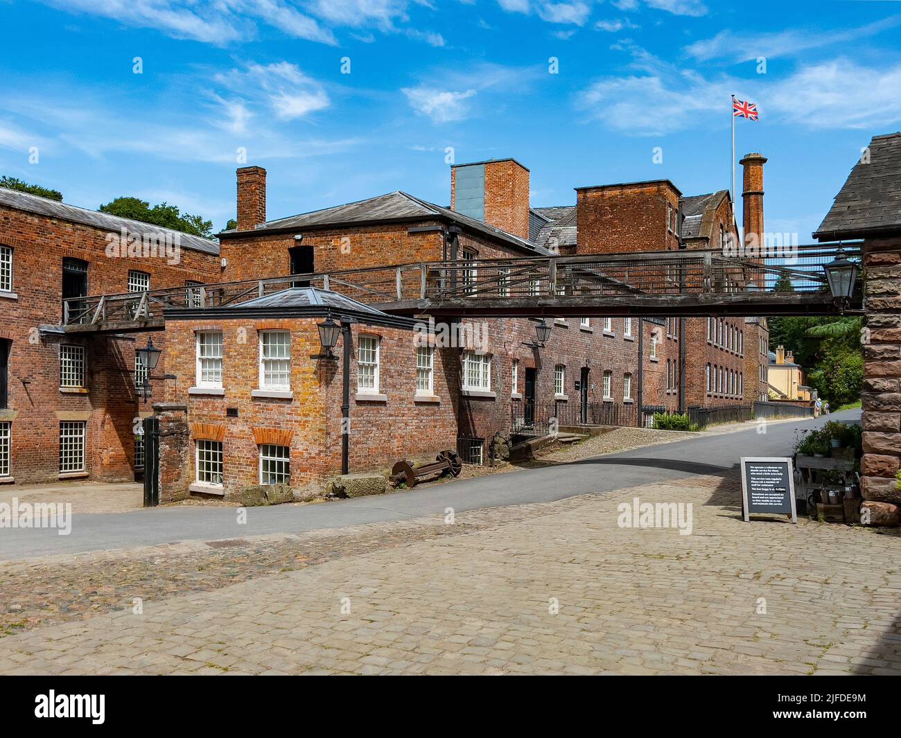 Carrière Bank Mill (également connue sous le nom de Styal Mill) à Styal, Cheshire, dans le nord-ouest de l'Angleterre. C'est l'une des usines textiles les mieux préservées de l'Industr Banque D'Images