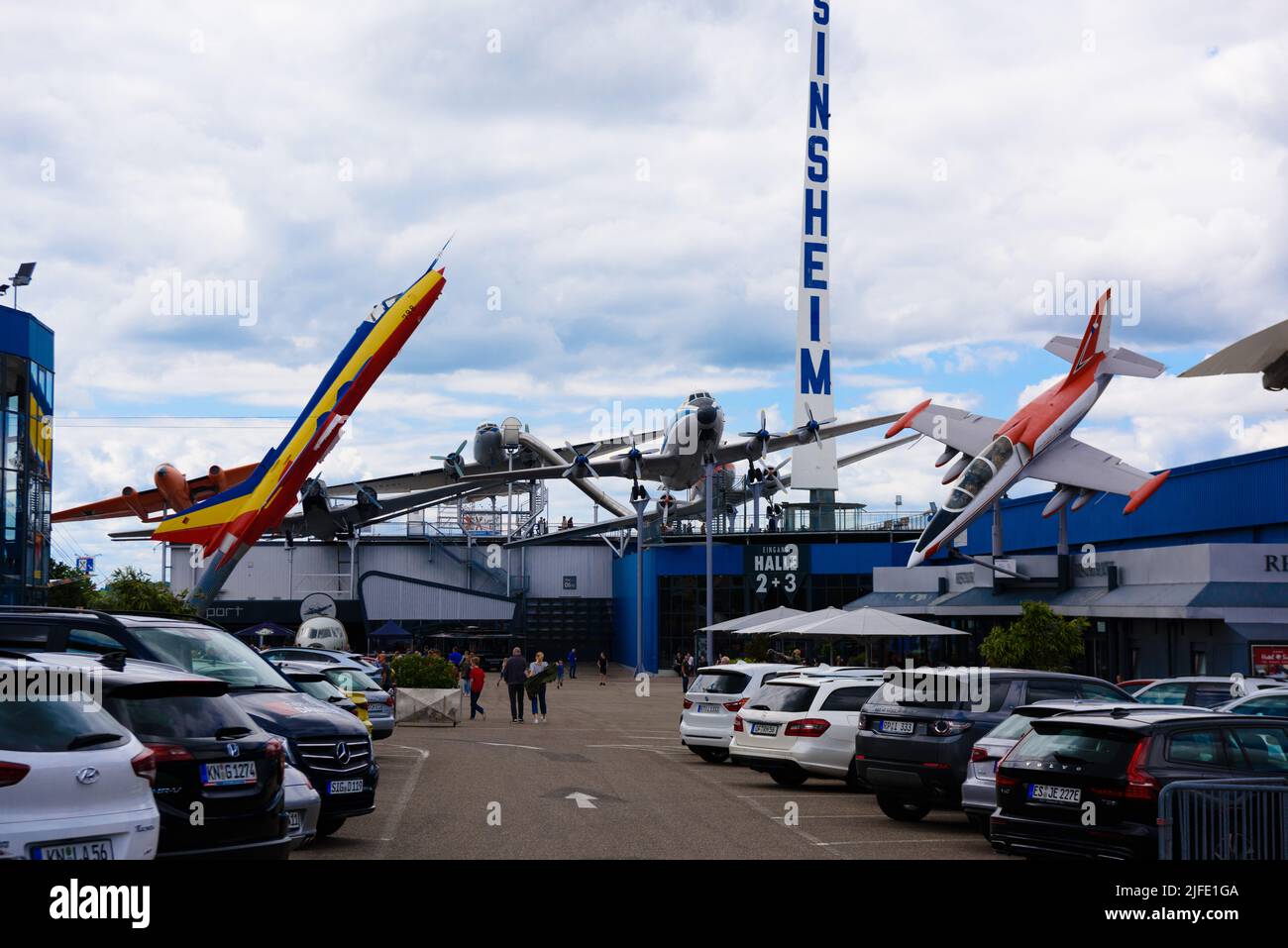 SINSHEIM, ALLEMAGNE - MAI 2022 : avions dans le musée de Sinsheim. Banque D'Images