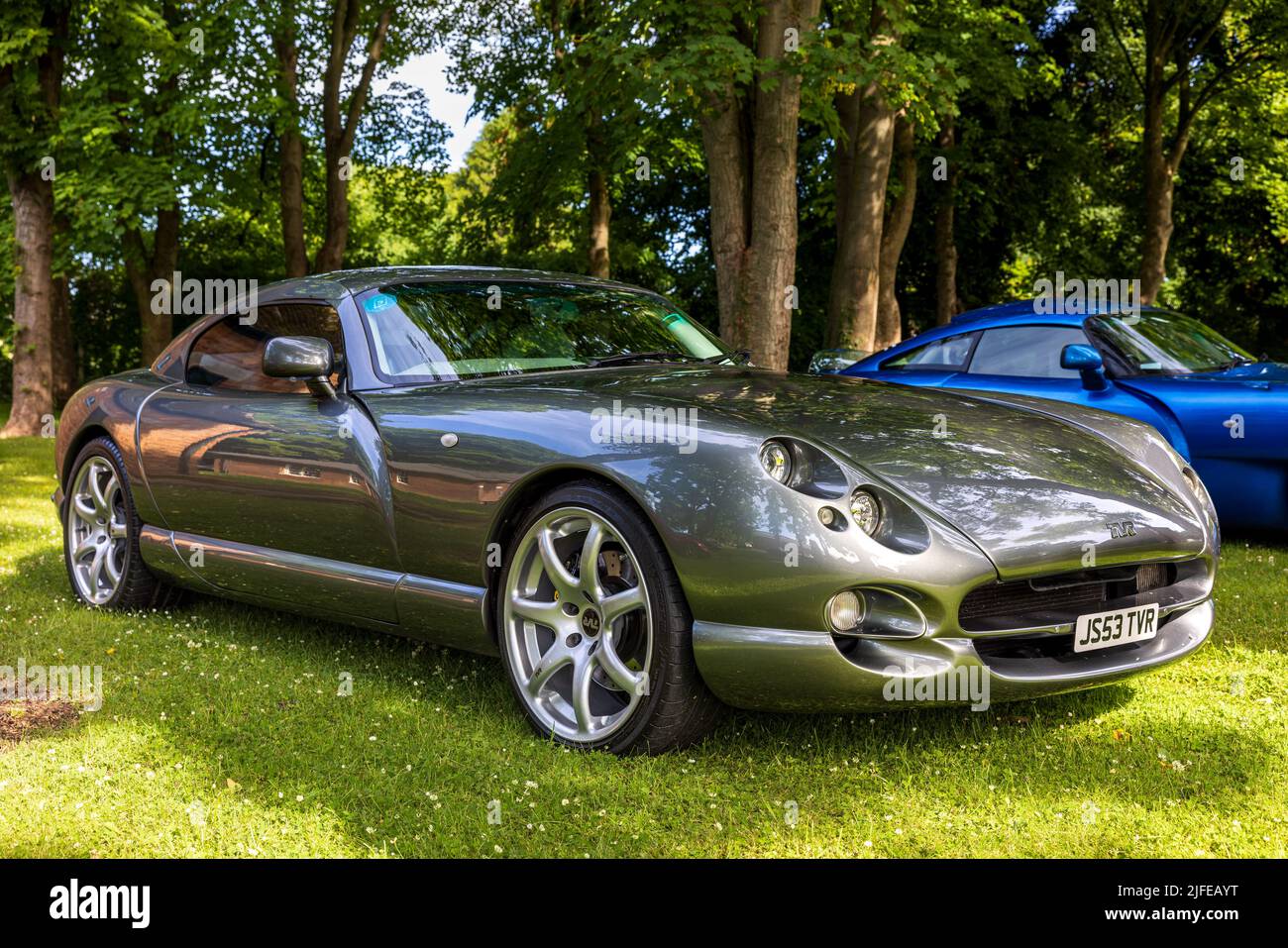 2003 TVR Cerbera ‘JS53TVR’ en exposition au Scramble de juin qui s’est tenu au Centre du patrimoine de Bicester le 19th juin 2022 Banque D'Images