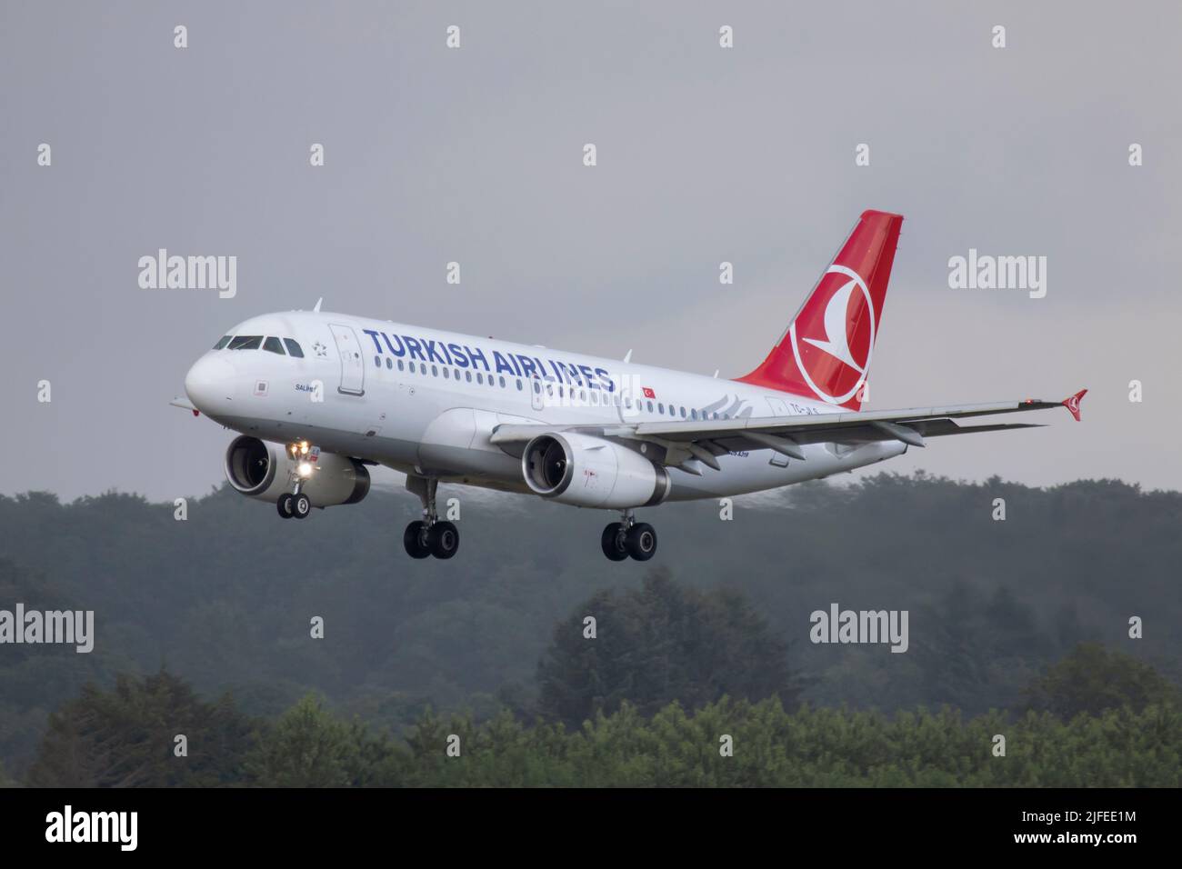 TC-JLS Airbus A319-132 de Turkish Airlines Billund Airport 20/06/2022 Banque D'Images