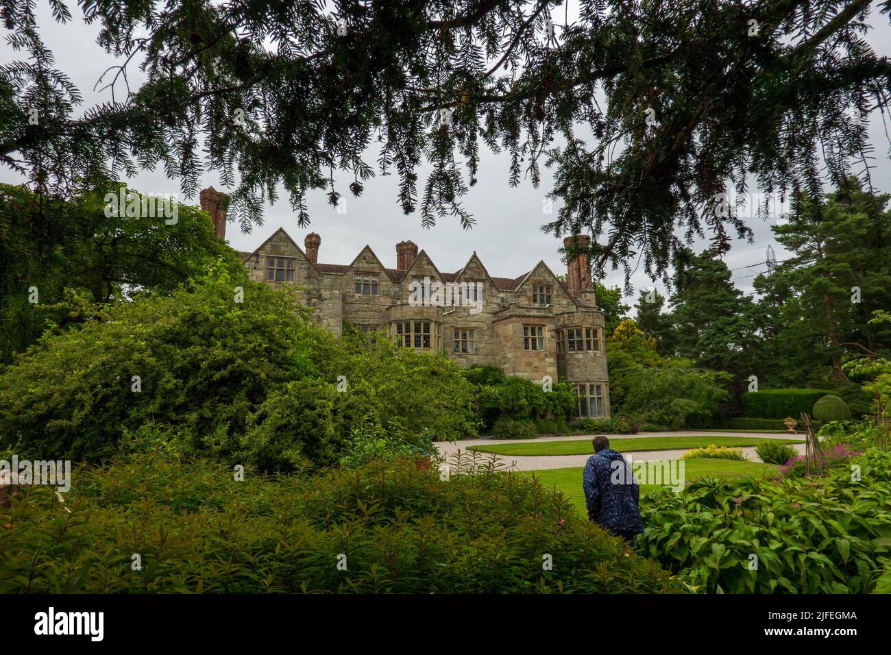 Garden Benthall Hall Banque D'Images