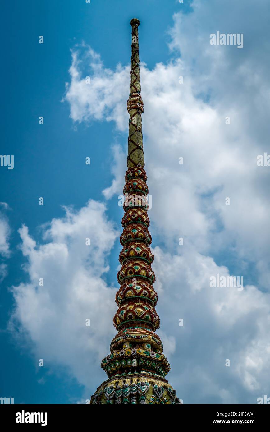 La pointe d'un temple à Bangkok Thaïlande. Banque D'Images
