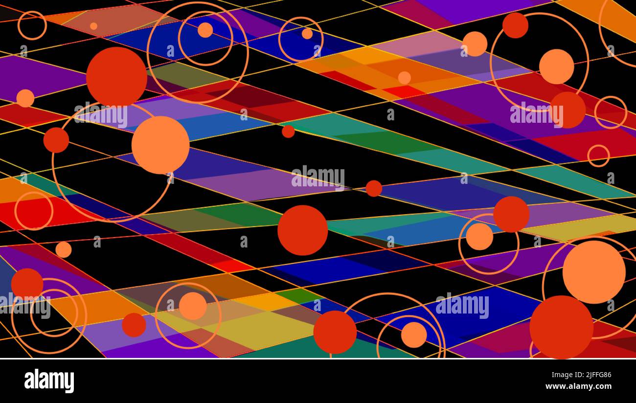 lignes de néon bleu rose, formes géométriques, espace virtuel, lumière ultraviolette, style 80s, arrière-plan abstrait disco rétro Illustration de Vecteur