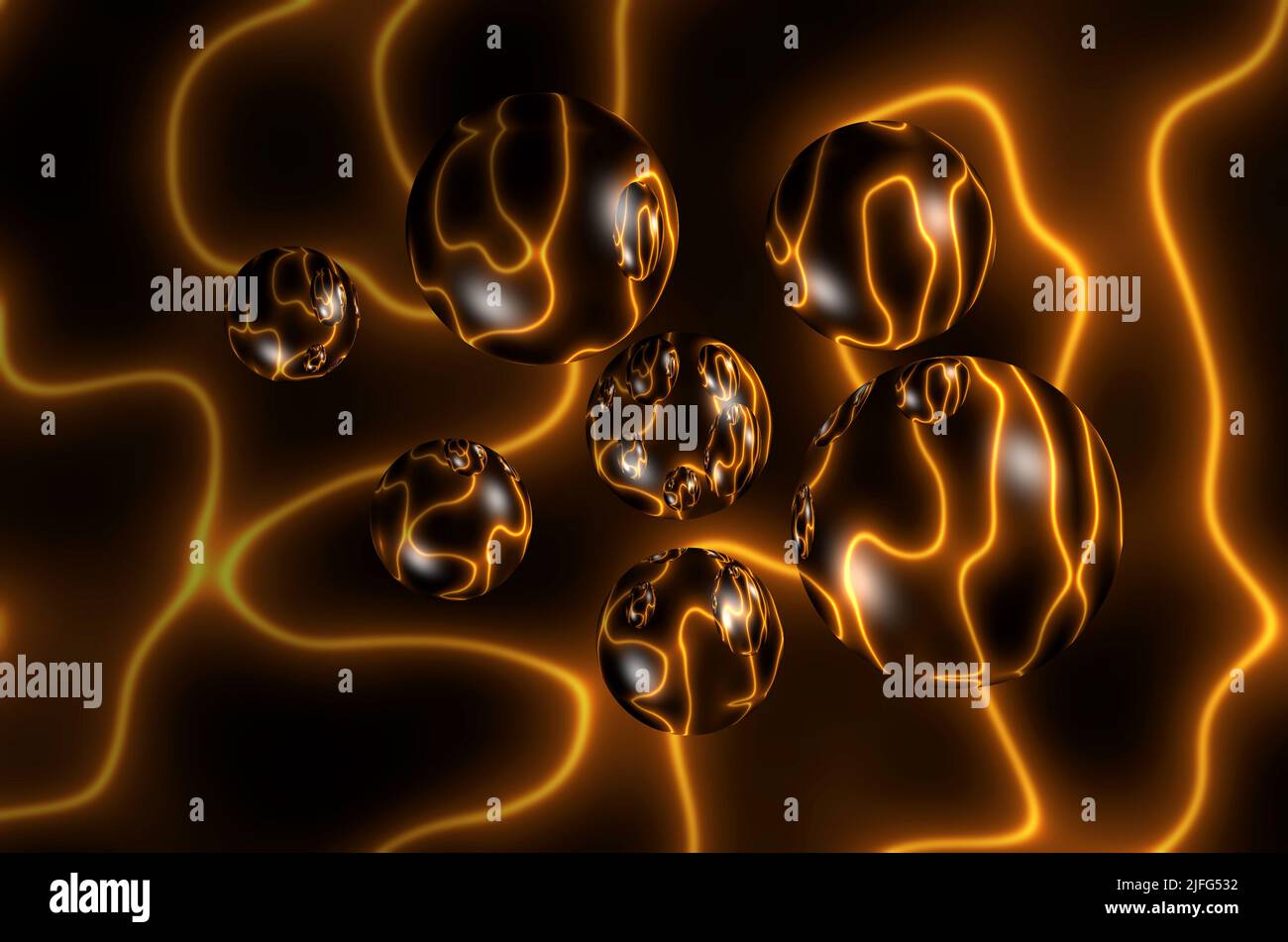 fond d'écran futuriste sphère Banque D'Images