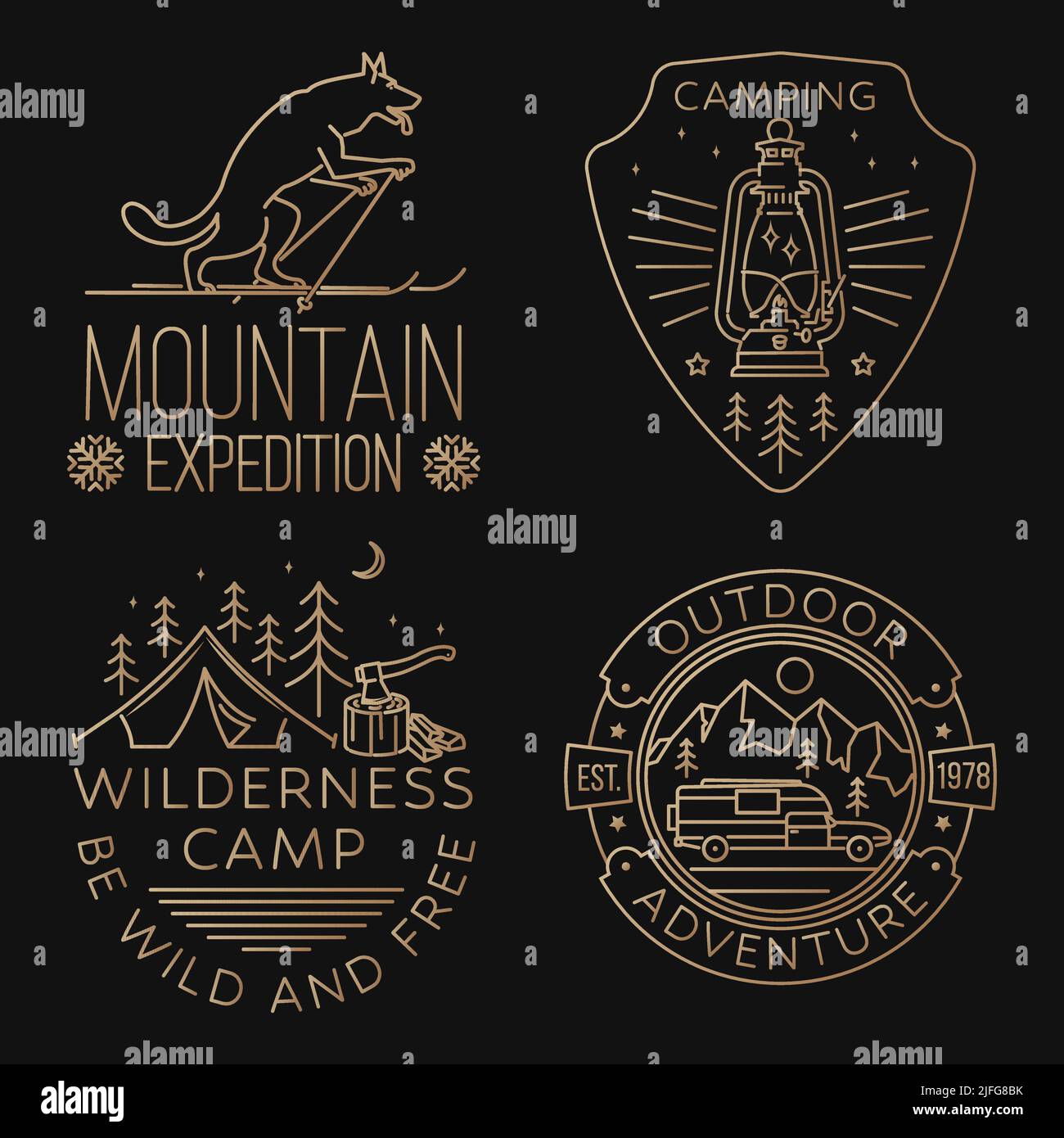 Patch Thermocollant "Montagnes Are Calling I Must Go" – Badge Randonnée Camping