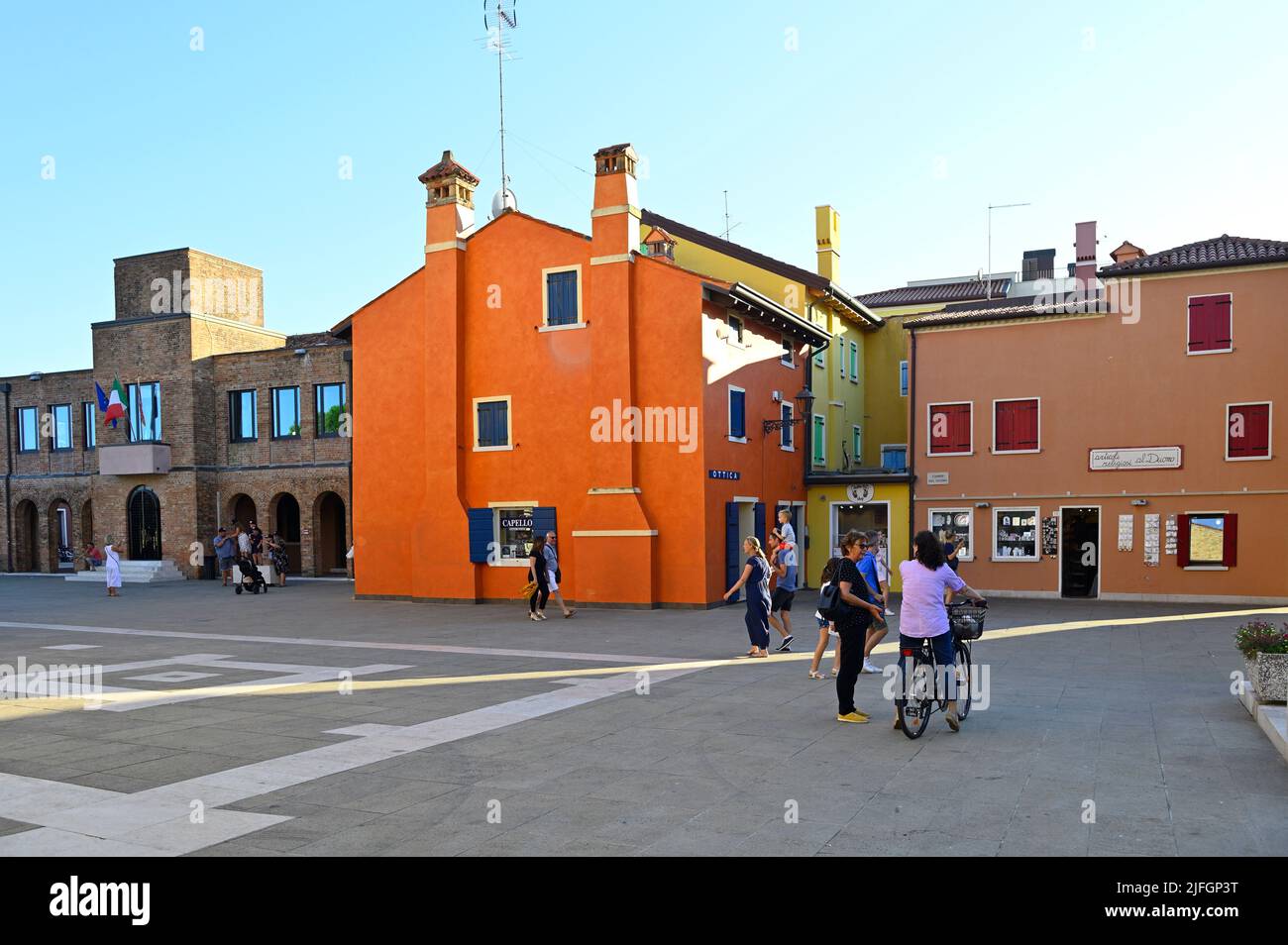 Caorle, Italie. La vieille ville de Caorle Banque D'Images