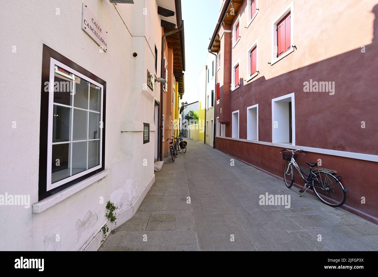 Caorle, Italie. La vieille ville de Caorle Banque D'Images
