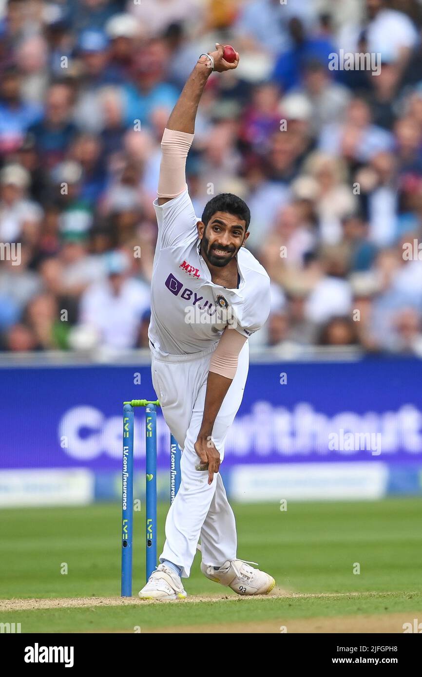 Jasib Bumrah, de l'Inde, livre la balle en , le 7/3/2022. (Photo de Craig Thomas/News Images/Sipa USA) Banque D'Images