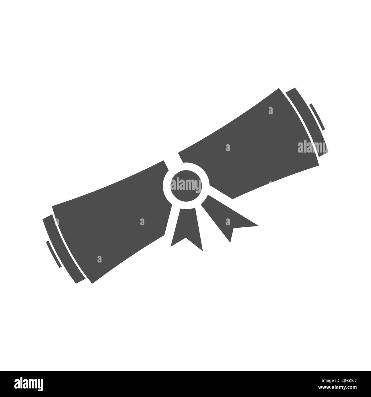 Tourner un diplôme pour un site Web, une application et un design créatif. Style plat Illustration de Vecteur