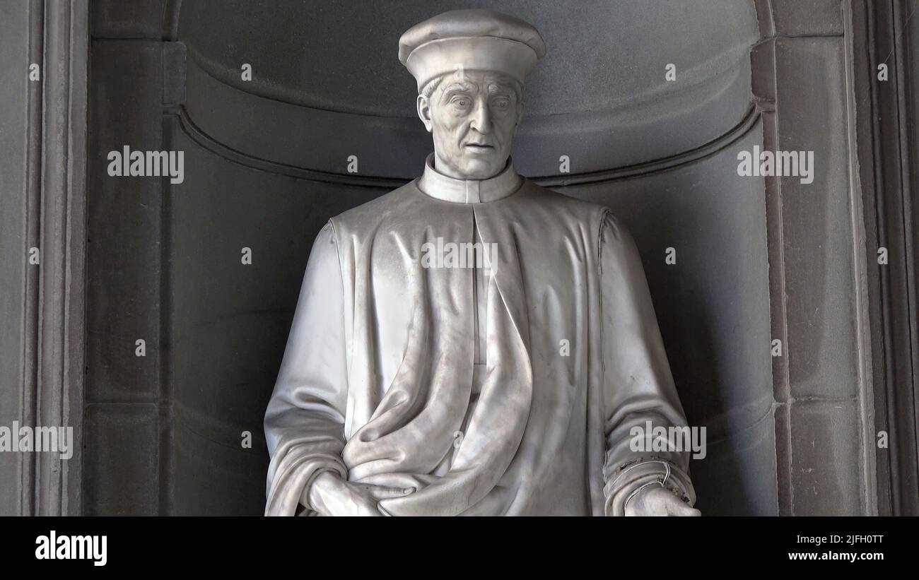 Statue en marbre de Cosimo de'Medici Banque D'Images