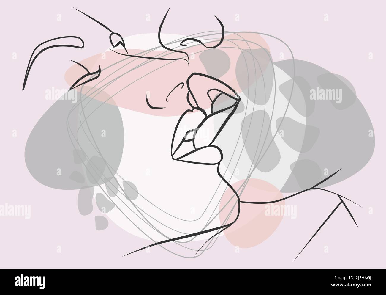 Minimalisme. Ensemble à imprimé abstrait moderne. Logo. Affiche d'art mural. Illustration de Vecteur